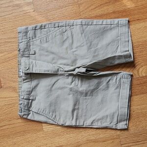 Old Navy khaki colored shorts, size 7, sizeable waist